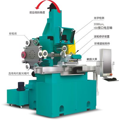 S614 Hotman 0,5 à 5 mm/min Machine de meulage automatique de surface à haute précision, antiusure cylindrique universelle